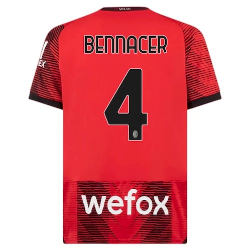 AC Mailand Bennacer 4 Heimtrikot 2023 24 Fußballtrikots