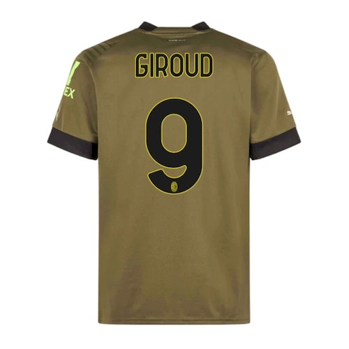 AC Mailand Giroud 9 3. Trikot 2022-23 Fußballtrikots