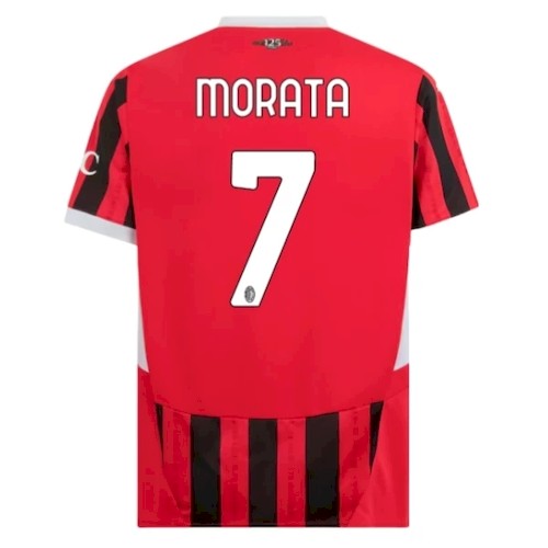AC Mailand Morata 7 Heim Fußballtrikots kaufen 2024-25