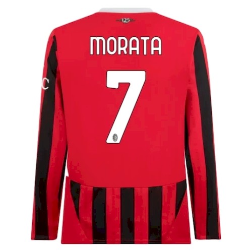 AC Mailand Morata 7 Heimtrikot 2024-25 Fußballtrikots - Langarm