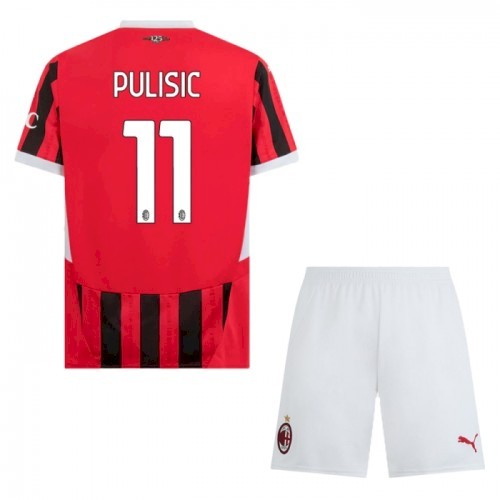 AC Mailand Pulisic 11 Heim Kinder Trikotsatz 2024-25