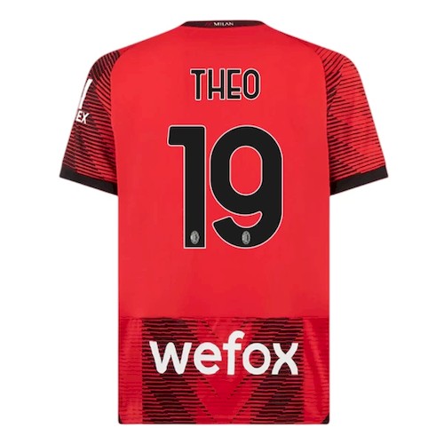 AC Mailand Theo 19 Heimtrikot 2023-24 Fußballtrikots