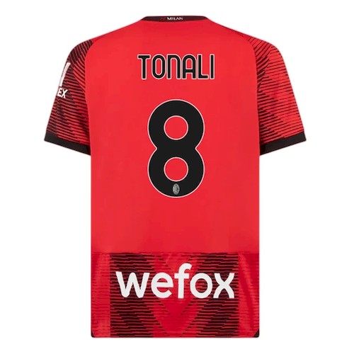 AC Mailand Tonali 8 Heimtrikot 2023-24 Fußballtrikots