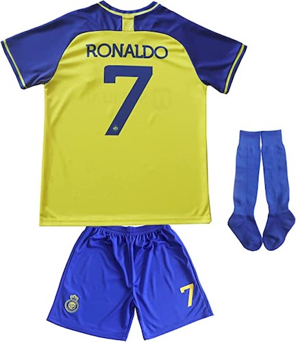 Al-Nassr FC Ronaldo 7 Kinder Heim Trikotsatz 2022-2023