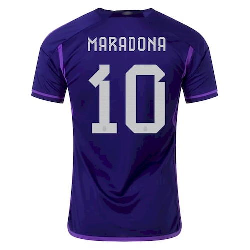 Argentinien Maradona 10 Auswärtstrikot 2022 Fußballtrikots