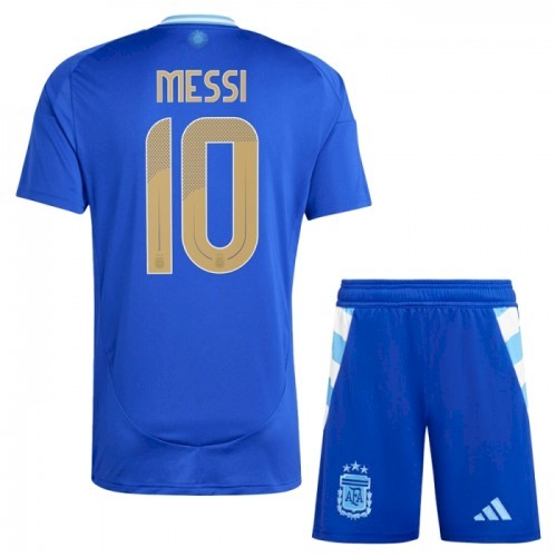 Argentinien Messi 10 Kinder Auswärts Trikotsatz 2024