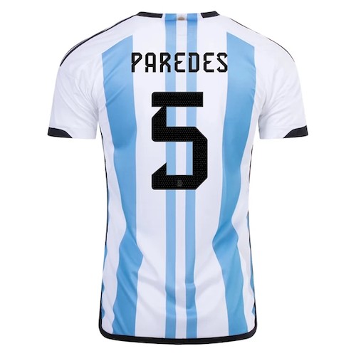 Argentinien Paredes 5 Heimtrikot 2022 Fußballtrikots