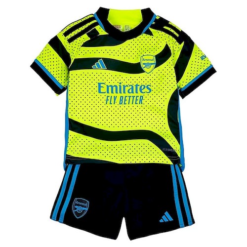 Arsenal Kinder Auswärts Trikotsatz 2023 2024 Fußballtrikots