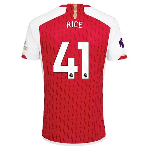 Arsenal Rice 41 Heimtrikot 2023-24 Fußballtrikots