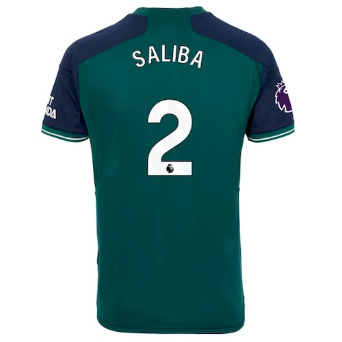 Arsenal Saliba 2 3. Trikot 2023-24 Fußballtrikots