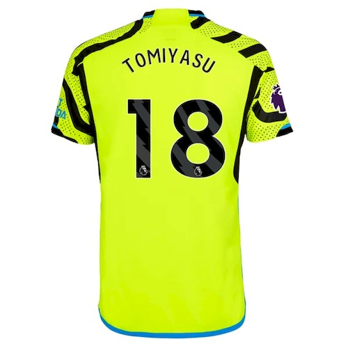 Arsenal Tomiyasu 18 Auswärtstrikot 2023-24 Fußballtrikots