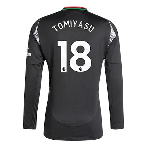 Arsenal Tomiyasu 18 Auswärtstrikot 2024-25 Fußballtrikots - Langarm