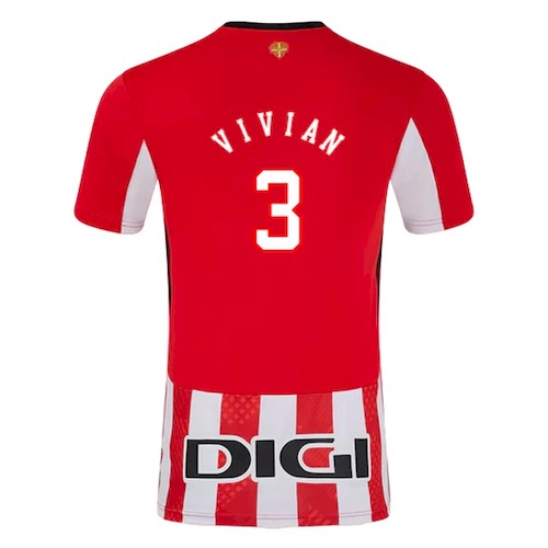 Athletic Bilbao Vivian 3 Heimtrikot 2024-25 Fußballtrikots