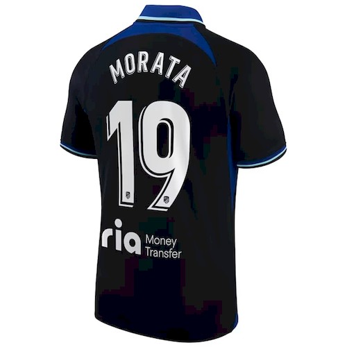 Atlético Madrid Álvaro Morata 19 Auswärtstrikot 2022 23 Fußballtrikots