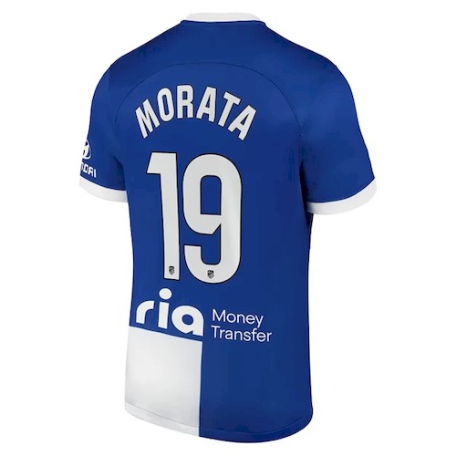 Atlético Madrid Álvaro Morata 19 Auswärtstrikot 2023 24 Fußballtrikots