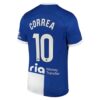 Atlético Madrid Correa 10 Auswärtstrikot 2023 24 Fußballtrikots