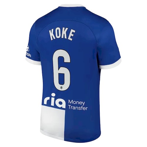 Atlético Madrid Koke 6 Auswärtstrikot 2023 24 Fußballtrikots