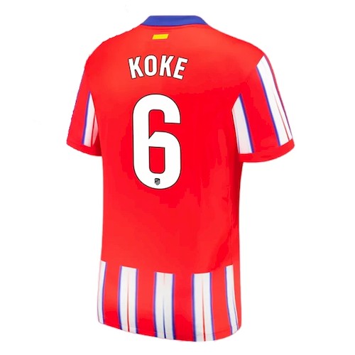 Atlético Madrid Koke 6 Heimtrikot 2024 25 Fußballtrikots