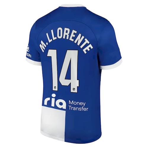 Atlético Madrid M.Llorente 14 Auswärtstrikot 2023-24 Fußballtrikots