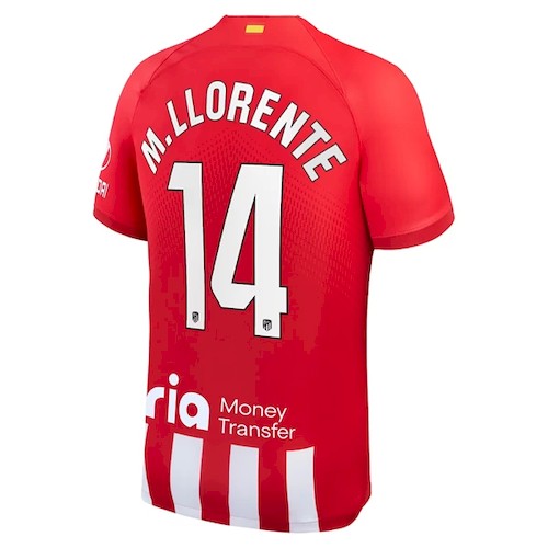 Atlético Madrid M.Llorente 14 Heimtrikot 2023-24 Fußballtrikots