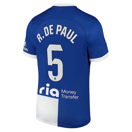 Atlético Madrid R De Rodrigo De Paul 5 Auswärtstrikot 2023 24 Fußballtrikots