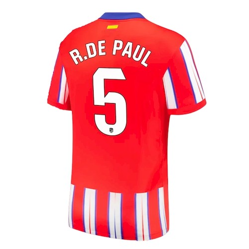 Atlético Madrid R De Rodrigo De Paul 5 Heimtrikot 2024 25 Fußballtrikots