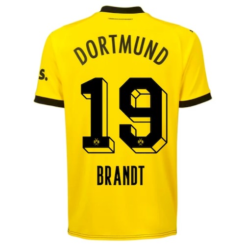 BVB Borussia Dortmund Brandt 19 Heimtrikot 2023-24 Fußballtrikots