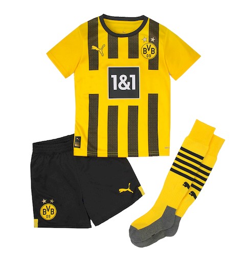 BVB Borussia Dortmund Kinder Heim Trikotsatz 2022 2023 Fußballtrikots