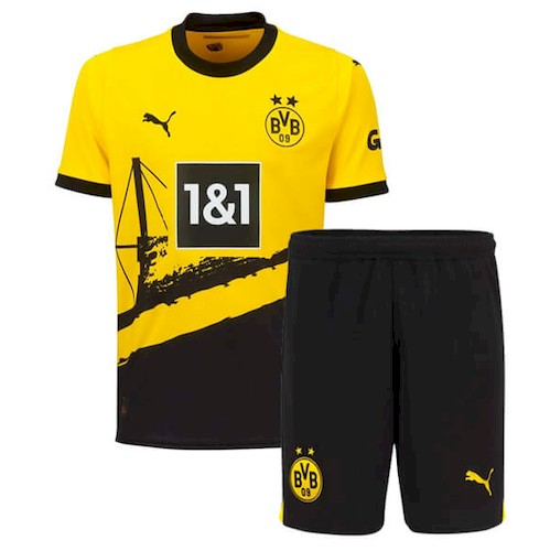BVB Borussia Dortmund Kinder Heim Trikotsatz 2023 2024 Fußballtrikots