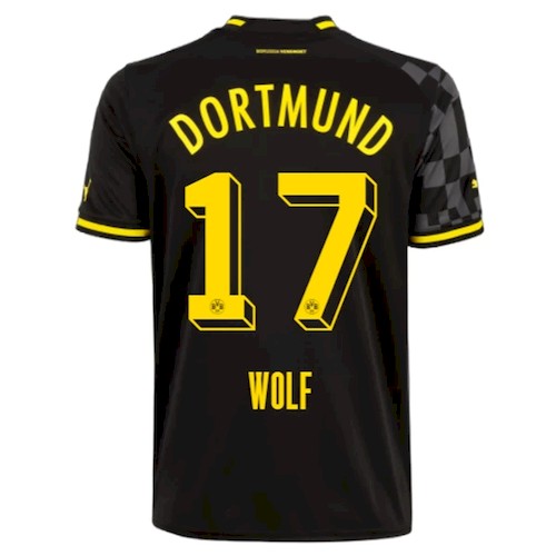 BVB Borussia Dortmund Wolf 17 Auswärtstrikot 2022-23 Fußballtrikots