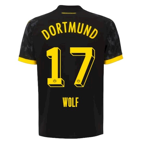 BVB Borussia Dortmund Wolf 17 Auswärtstrikot 2023-24 Fußballtrikots