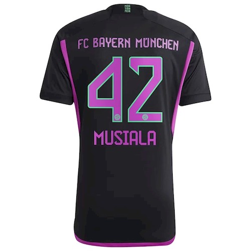 Bayern München Jamal Musiala 42 Auswärtstrikot 2023-24 Fußballtrikots