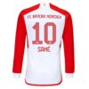 Bayern München Leroy Sané 10 Heimtrikot 2023 24 Fußballtrikots Langarm