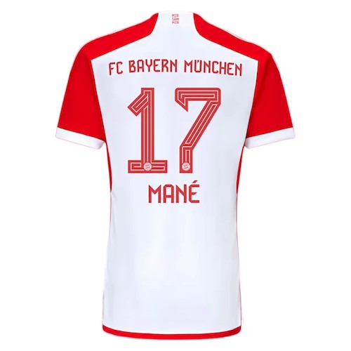 Bayern München Sadio Mané 17 Heimtrikot 2023-24 Fußballtrikots