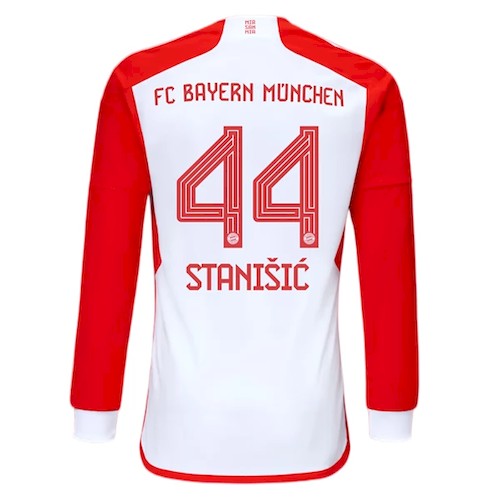 Bayern München Stanisic 44 Heimtrikot 2023-24 Fußballtrikots - Langarm