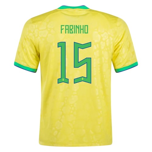 Brasilien Fabinho 15 Heimtrikot 2022 Fußballtrikots
