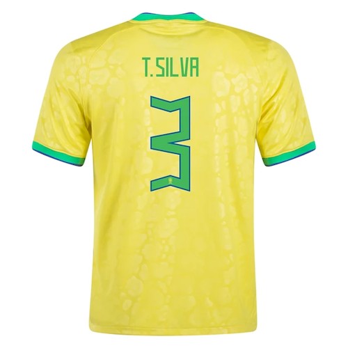 Brasilien T. Silva 3 Heimtrikot 2022 Fußballtrikots