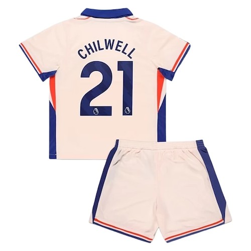 Chelsea Chilwell 21 Kinder Auswärts Trikotsatz 2024-25 Fußballtrikots