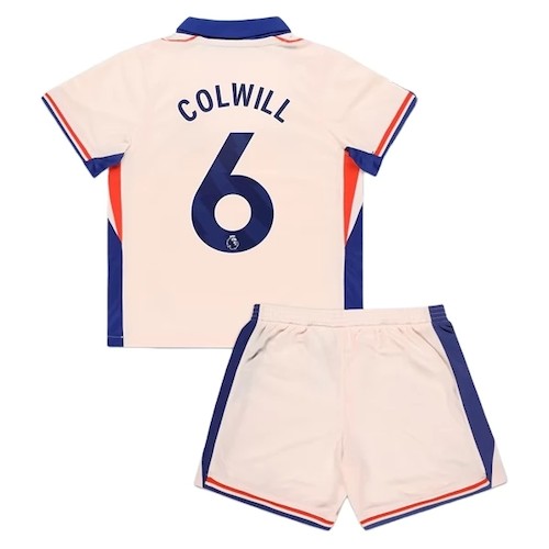 Chelsea Colwill 6 Kinder Auswärts Trikotsatz 2024-25 Fußballtrikots