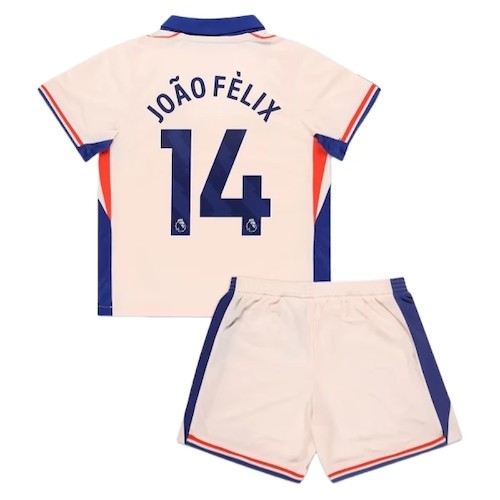 Chelsea João Félix 14 Auswärts Kinder Trikotsatz 2024-25