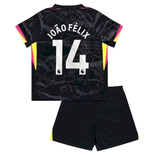 Chelsea João Félix 14 Kinder 3rd Trikotsatz 2024-25 Fußballtrikots