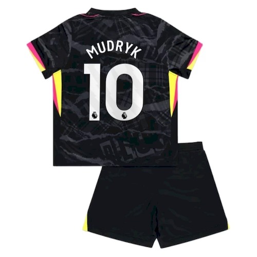 Chelsea Mudryk 10 Kinder 3rd Trikotsatz 2024-25 Fußballtrikots