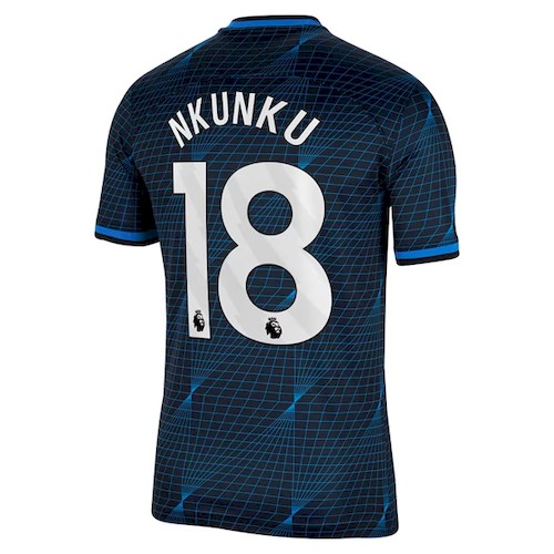 Chelsea Nkunku 18 Auswärtstrikot 2023-24 Fußballtrikots