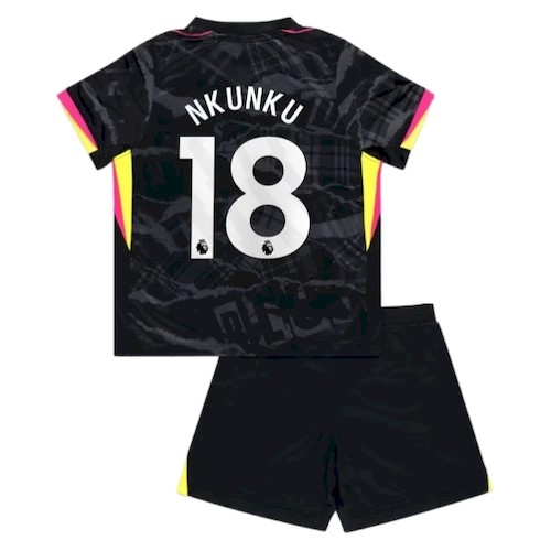 Chelsea Nkunku 18 Kinder 3rd Trikotsatz 2024-25 Fußballtrikots
