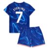 Chelsea Sterling 7 Kinder Heim Trikotsatz 2024 25 Fußballtrikots