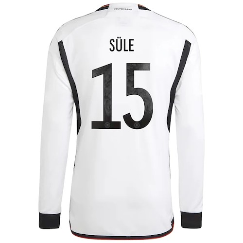 Deutschland Sule 15 Heimtrikot 2022 Fußballtrikots Langarm