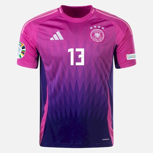Deutschland Thomas Müller 13 Auswärtstrikot 2024 Fußballtrikots