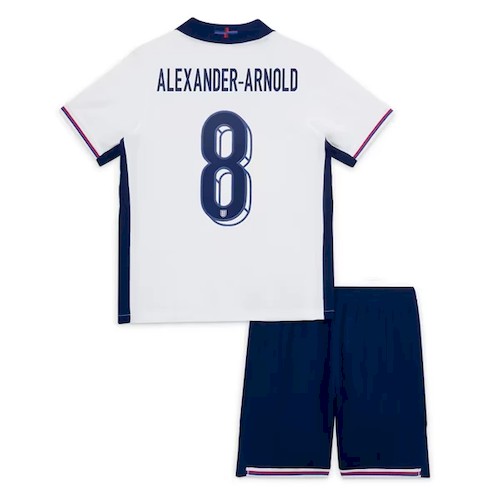 England Alexander-Arnold 8 Kinder Heim Trikotsatz 2024 Fußballtrikots