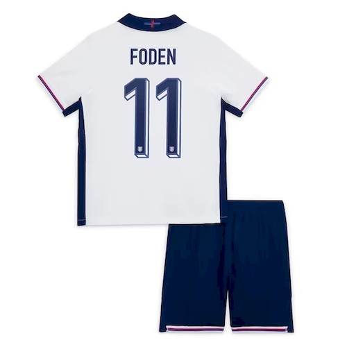 England Foden 11 Kinder Heim Trikotsatz 2024 Fußballtrikots