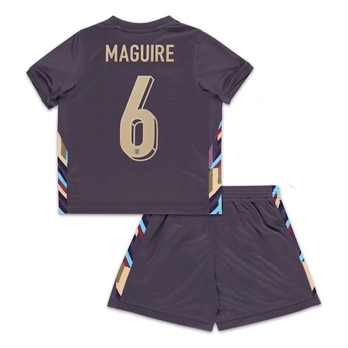 England Maguire 6 Kinder Auswärts Trikotsatz 2024 Fußballtrikots